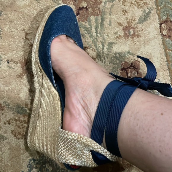 Christian Louboutin Canvas Wedges - Picture 6 of 10